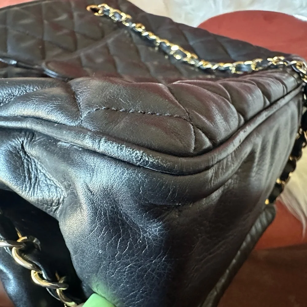 Chanel-Vintage Matelassé Chain Shoulder Bag w/ Coco Charm - Picture 11 of 16